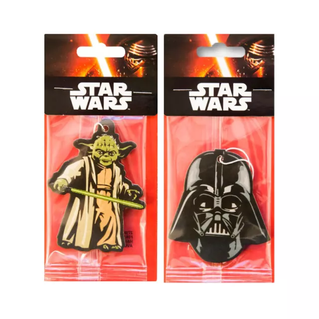 Star Wars Offizieller Disney Auto Lufterfrischer Erfrischer Duft - Darth Vader + Yoda