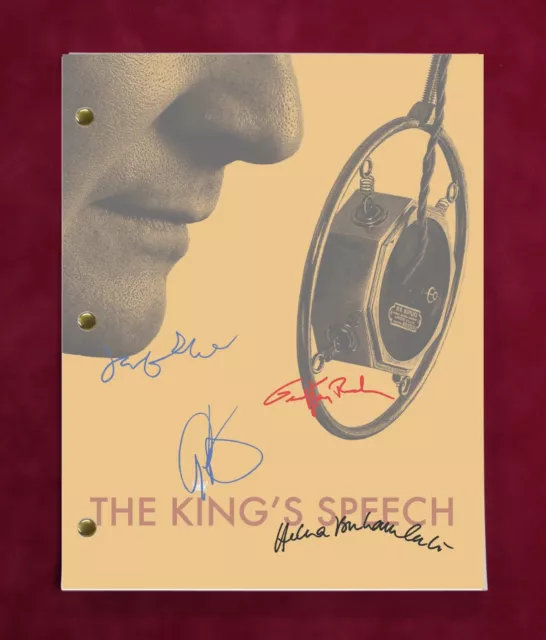 The Kings Speech Complete Movie Script With Reproduction Signatures