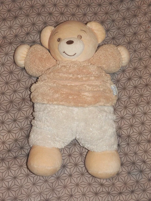 KALOO Doudou OURS peluche crème collection plume "pour Linvosges" nounours beige