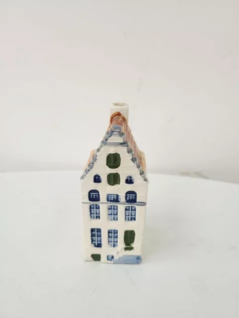 Maison miniature Amsterdam faïence bleu de Delft Dutch house n°64