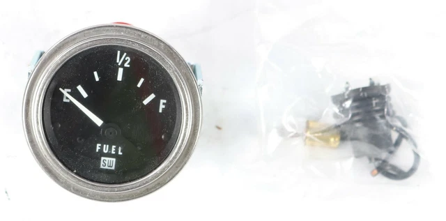 New 455KB Stewart Warner Fuel Level Gauge 12V
