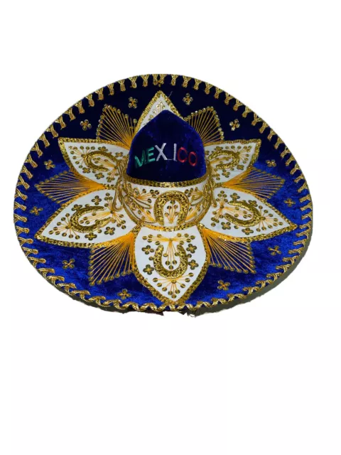 hecho sombreros Blue mexican hat