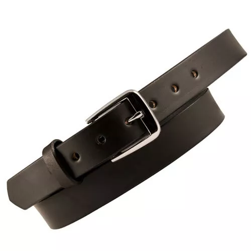Boston Leather 1.5" Traditional Off Duty Leather Belt, USA Made - 6582