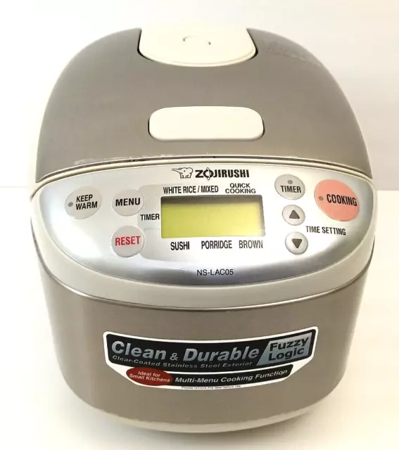 Zojirushi Ns-Lac05 Rice & Porridge Cooker W/Non-Stick Pot, Fuzzy Logic Zojirushi Ns-Lac05 Rice & Porridge Cooker W/Non-Stick Pot, Fuzzy Logic