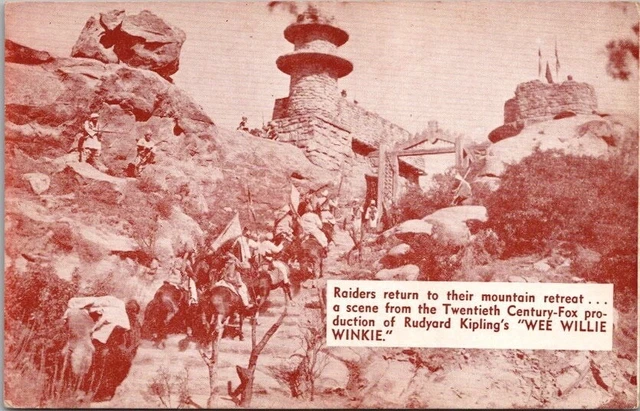 1937 WEE WILLIE WINKIE Shirley Temple Postcard Carthay Circle Theatre Hollywood