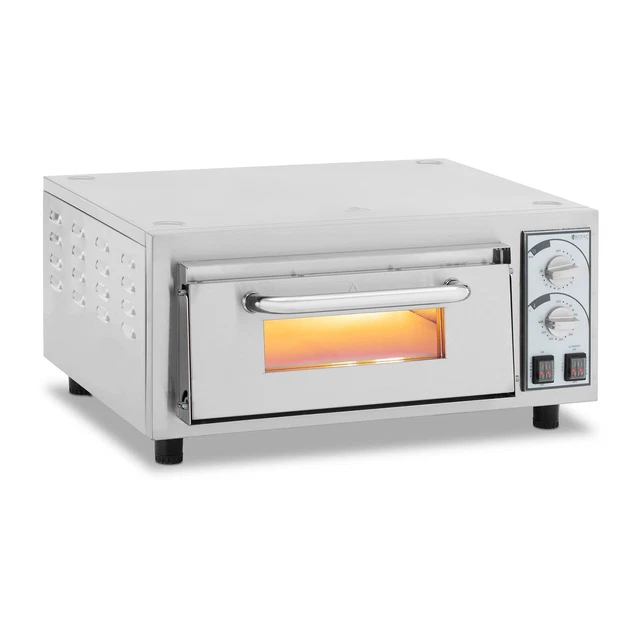 Four à pizza électrique 1 chambre 2200 W Ø 35 cm minuterie 30 min