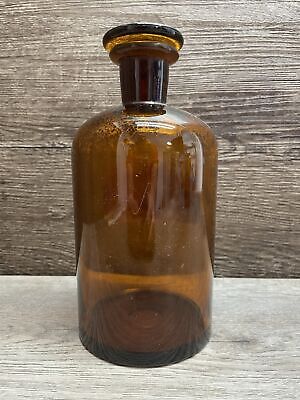 Alte antike Apothekerflasche um 1920 Gefäß Glas Gläser Fläschchen Arznei #5837 4