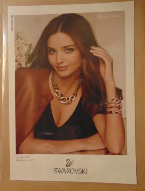 MIRANDA KERR Victoria's Secret Model SWAROVSKI Jewelry Print Advertising