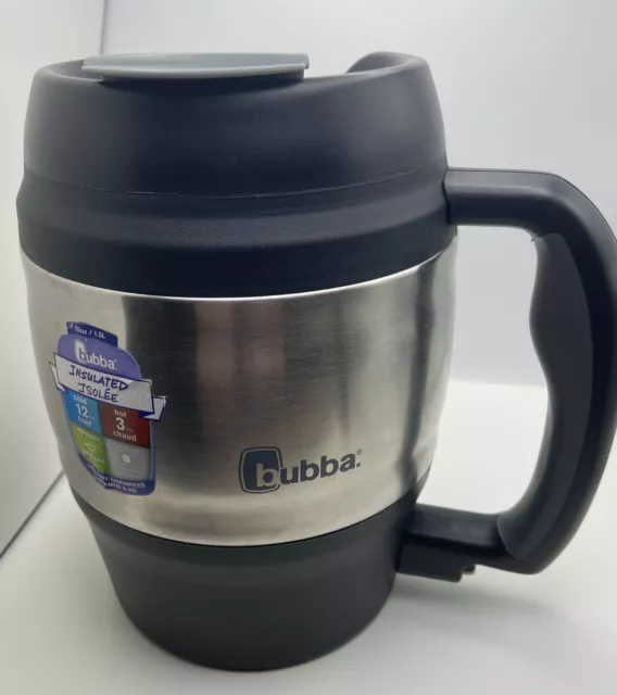 Big Bubba Classic Insulated Mug 52 Oz Polyurethane Travel Coffee Black Keg Shape