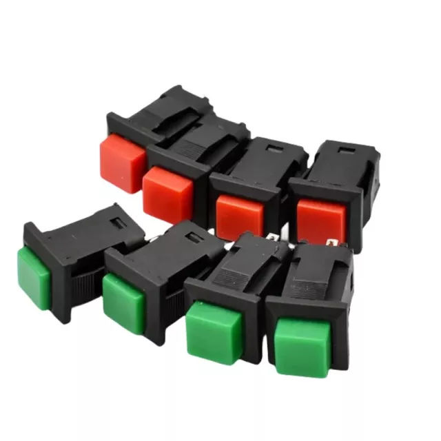 DS-429 Push Button Switch Latching Momentary On/Off SPST 1A/250VAC Red Green