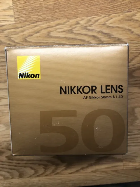 Nikon NIKKOR AF 50mm F/1.4 D Objektiv - Schwarz Neu in OVP