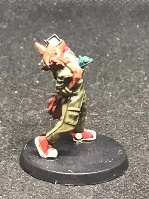 28mm Rox The Model Box Fox as a Space Crewman with Alien Coming Out of Chest