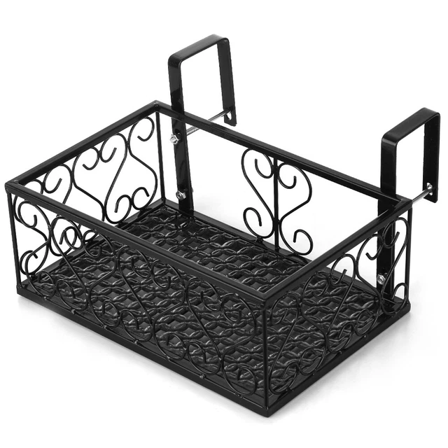 Blumentopfhalter Blumenkübel zum Aufhängen für Balkon Terrasse Zaun W4R6
