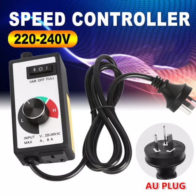 AU PLUG 8A 220V-240V Variable Speed Controller Control Motor Rheostat For  Router $30.95 - PicClick AU