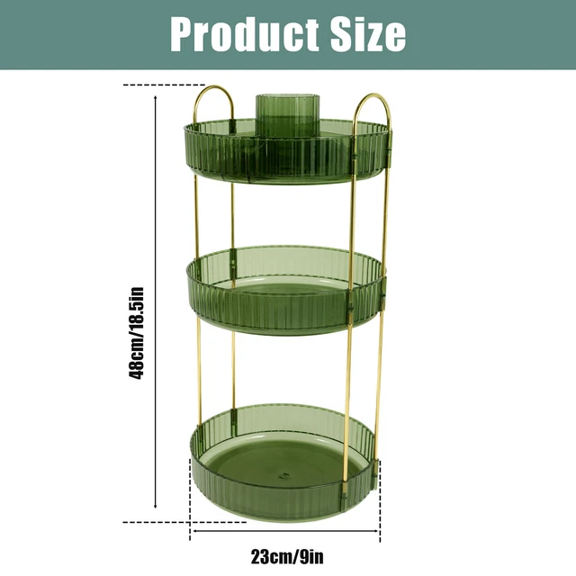 IBERG 360° Rotating Utensil Holder & Coffee Pod Organizer – Square Mesh Metal, Black, Countertop Storage