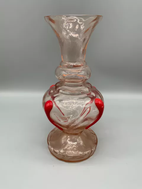 KÜNSTLER GLAS VASE MUNDGEBLASEN HANDGEFERTIGT 22,5cm HOCH