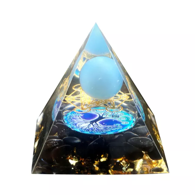 5cm Natural Stone Orgonite Pyramid Crystals Orgone Energy Ornaments Crafts Gifts