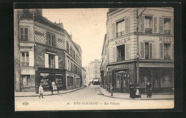 CPA Ivry-sur-Seine, Rue Voltaire, street view