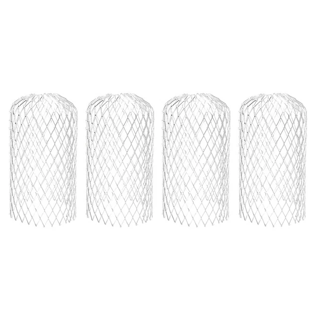 Ensemble de 4 protecteurs de feuilles de gouttière métalliques empêchent les