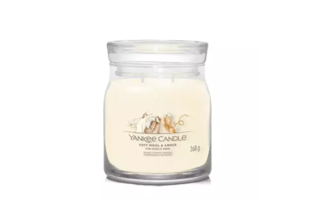 YANKEE CANDLE Signature Giara Media Soft Wool Amber