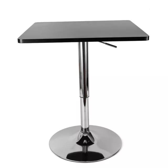 Table haute de bar mange-debout bistrot plateau MDF hauteur réglable