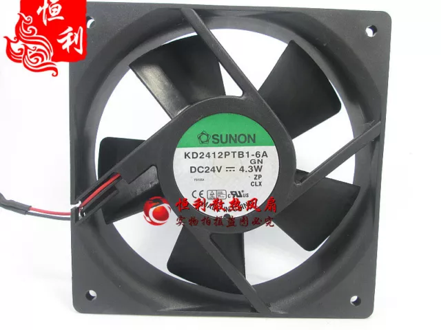 SUNON KD2412PTB1-6A 24V 4.3W 120*120*25MM inverter cooling fan #