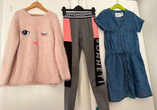 H&M/Sonneti.  Girls Bundle. Sweater Dress/Leggings.  Age 10/12 Years