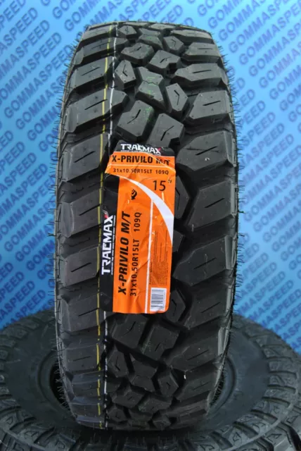 1 pneumatico M+S Offroad SUV 31x10.50x15 109Q Tracmax MT gomma estiva 4X4 31X10 2