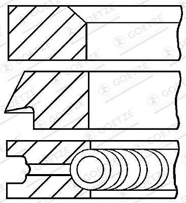 GOETZE ENGINE 08-700905-00 Kit fasce elastiche