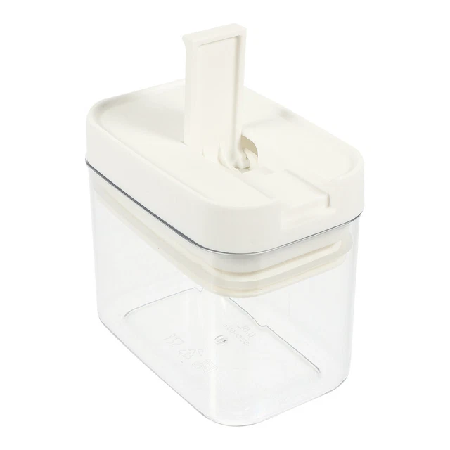 Scatole Pane Croccante Com-four | 2 Pezzi Ermetiche 1,65L Grigio/bianco - Foto 2