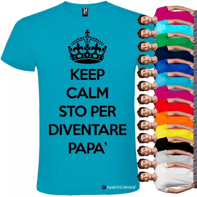 T-shirt personalizzata uomo Keep calm sto per diventare papà