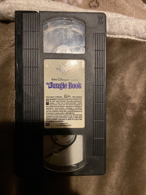 walt disney's the jungle book vhs tape