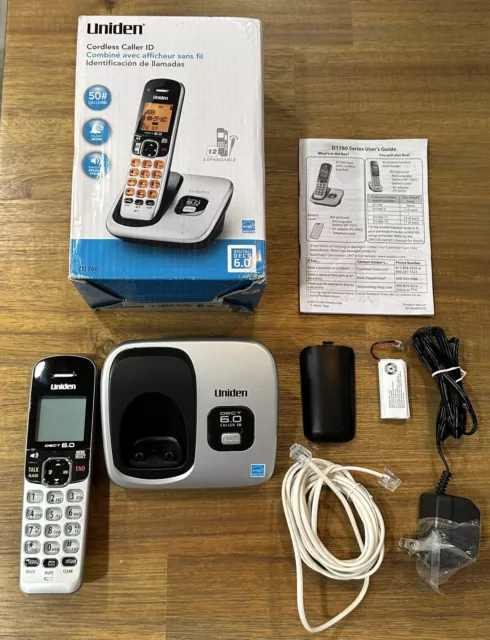 Uniden DECT 6.0 Expandable Cordless Handset Speaker Phone w/ Caller ID - D1760