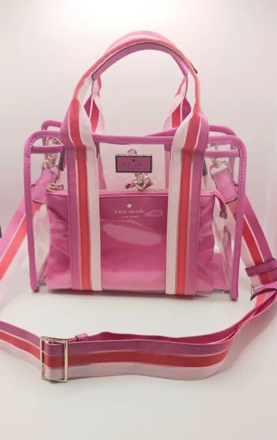 Kate Spade Clear Pink Crossbody Bag