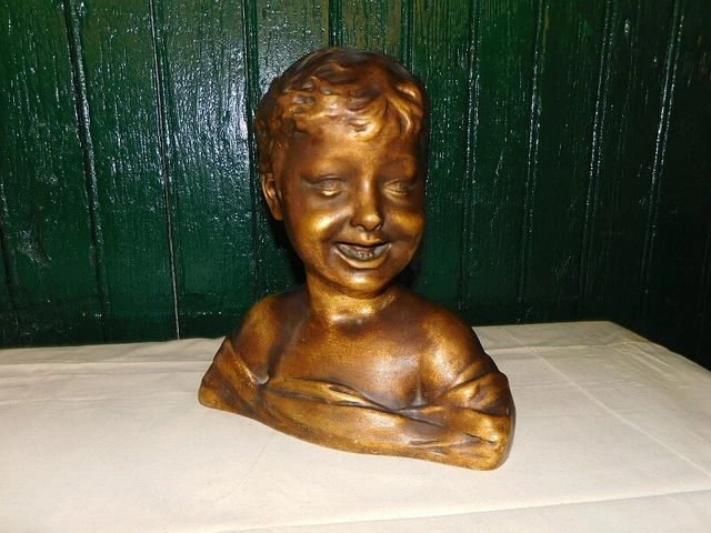 Buste de Beethoven en plâtre – 20 cm – style ancien - Décoration