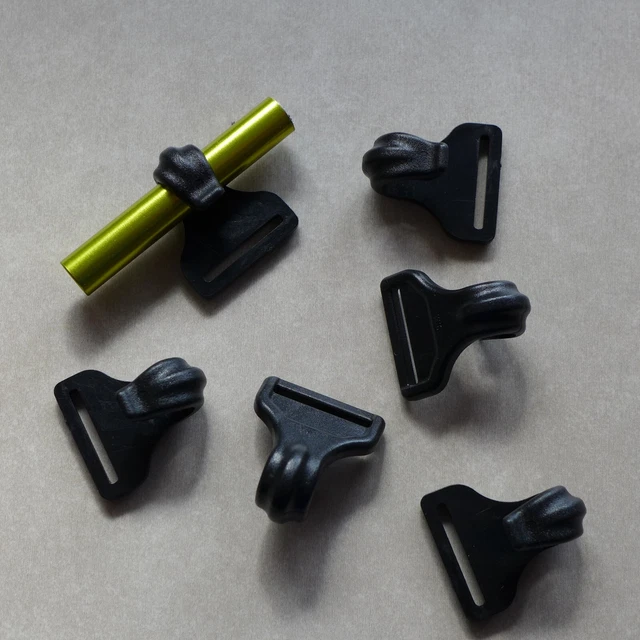 Zeltstangenclips - Top Qualität - bis zu 9 mm Stangen - Campingzelt - 6er Pack 8