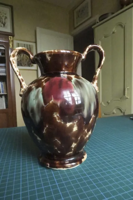 vase céramique émaillée à deux anses 23cm