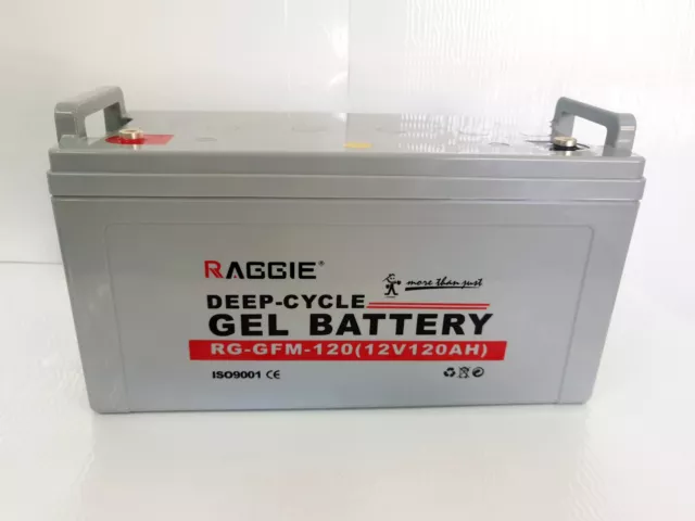 Batteria al GEL 12V 120Ah Solare Fotovoltaico Accumulo Off Grid Camper Garantita 3