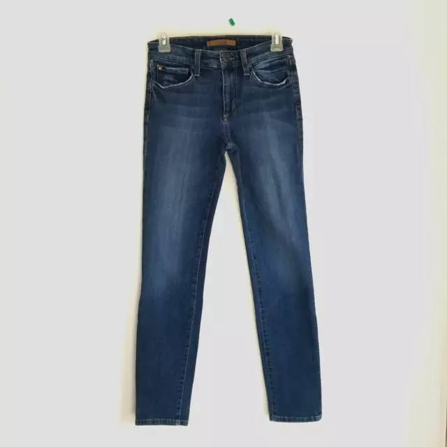 Joe's Jeans Women's 26 Straight Ankle Medium Wash Mid Rise 26x30