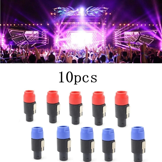 NL4FC Speaker Connector 4 Pole 4 Pin Male Audio Cable Adapter Jack Ohm Plug
