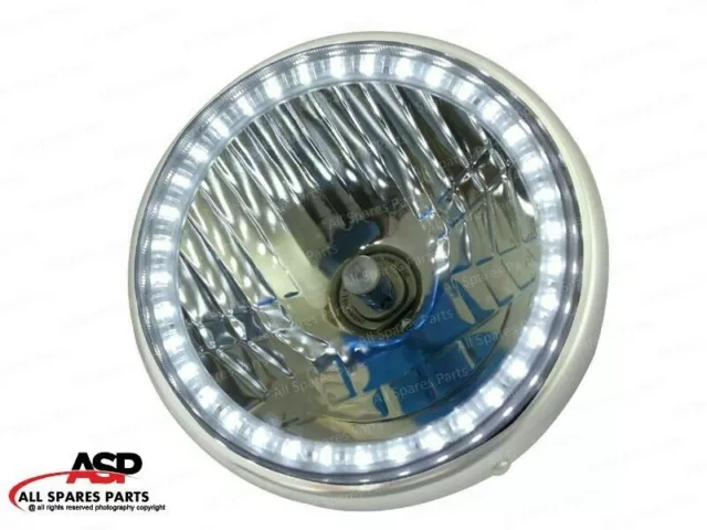 For Royal Enfield 7" Head Light Lamp LED Ring Classic 350 500cc