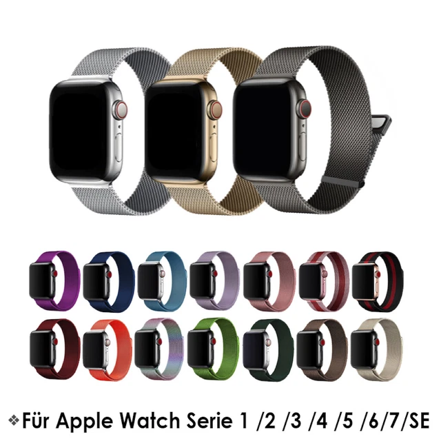 Milanaise Armband Für Apple Watch Milanese Edelstahl 38/40/41 42/44/45 milanaise