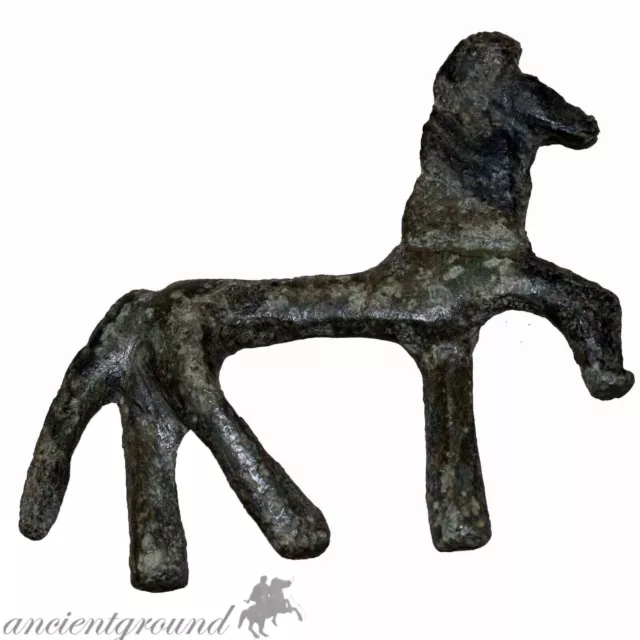 Circa 1500-1000 Bc Celtic Bronze Horse Statue-Ornament - Idol