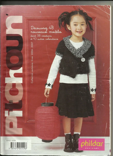 Catalogue Tricot Marie Claire Phildar - 40 Modèles Enfants - Occasion