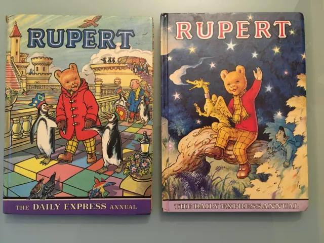 Vintage Rupert Bear Annuals 1977 & 1979. Both unclipped & in Good Used Condition