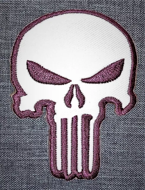 Punisher Skull Tactical Patch - Hook and Loop Morale Badge - 2X3