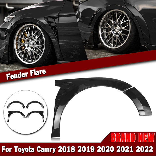 GLOSSY BLACK WHEEL Fender Flares Cover Body Kit For Toyota Camry SE XSE