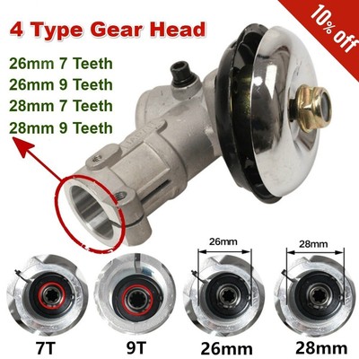 Gear Head 28mm Gearbox Brushcutter Grass Trimmer Gearhead Replace Mower Parts