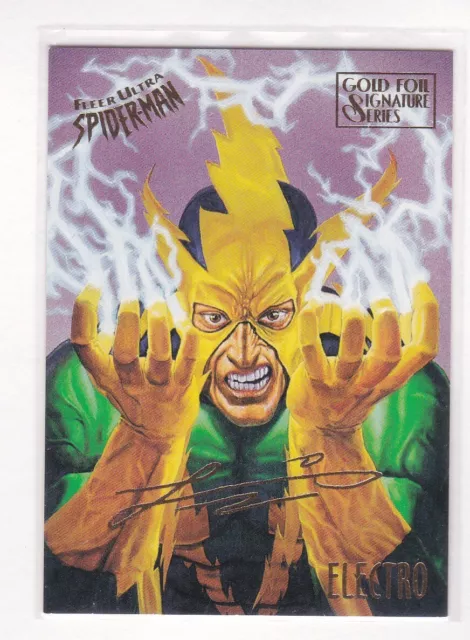 ELECTRO Gold Foil Signature Card | 1995 Fleer Spider-Man Premiere #21