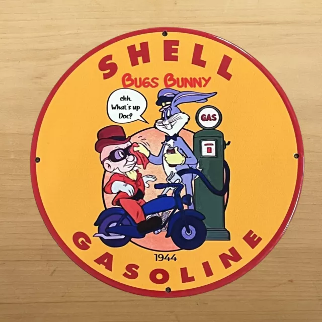 Vintage Shell Gasoline Porcelain Sign Gas Oil Fuel Station Service Pump Plate Ad